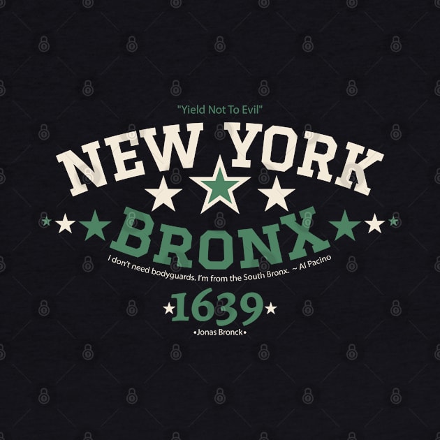 New York Bronx 'Yield to the Evil' Logo Shirt - Urban Streetwear Collection by Boogosh